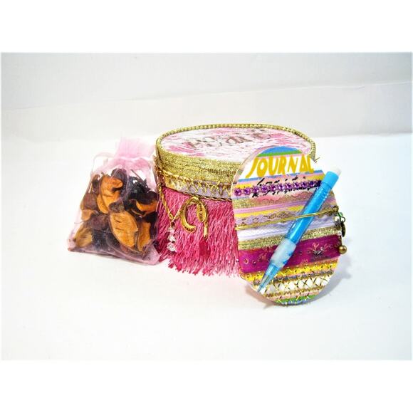 Handcrafted Keepsake Trinket Box for Jewelry Mementos Journal + Potpourri - Picture 1 of 9